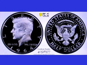 1964�N �P�l�f�B �n�[�t PF67 DCAM POP 259 MT �G�x���X�g �t���X�e�b�h�W�F�� PCGS �S�[���h�V�[���h PQ