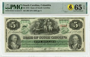 1872�N 5�h�� �T�E�X�J�����C�i�B�A�R�����r�A PMG Gem65 EPQ OBSSCCR5 GCC �S�[���h
