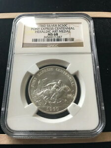 1960 HK-582 ?.50 �V���o�[ �|�j�[�G�N�X�v���X �Z���e�j�A�� �w�����f�B�b�N�A�[�g ���_�� NGC MS 68