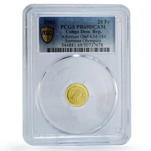 �R���S 20�t���� �t�N���E �A�e�l�I�����s�b�N �� �X�|�[�c PR69 PCGS ���� 2003�N