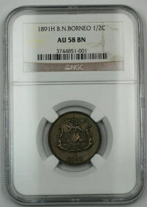 1891-H pk{lI n[tZg }[VA 1/2C NGC AU-58 uE BN
