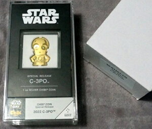 C-3PO уX^[EH[Y Vo[v[tRC 24K bL 1IX .999 2022 2h NUIE Vi OGPt