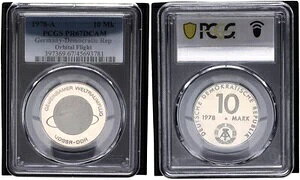 GDR 10 }[N 1978 A Gemeinsamer Space Flight Udssr-Ddr PCGS PR67DCAM Pf 118361