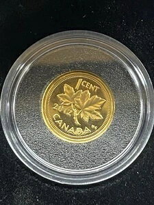 2012 �J�i�_ RCM Farewell Adieu to the Penny 1/25 �I���X .9999 �S�[���h �R�C�� ��!!!