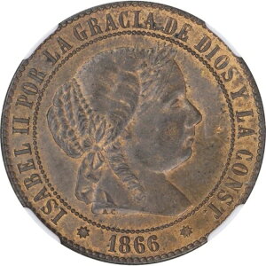 �X�y�C�� 1866B-OM 2 1/2 �Z���e�B���X �f �G�X�N�[�h �N�C�[�� �C�U�x�� 2 �� NGC MS64RB