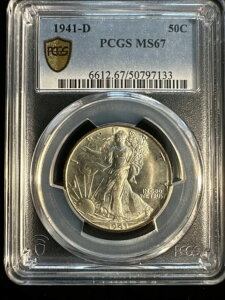 AJ 1941-D 50Zg PCGS MS67
