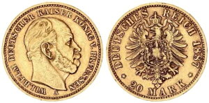 �v���C�Z�� 20 �}�[�N 1887 A ���B���w���� I.�S�[���h Vf-Xf 125045
