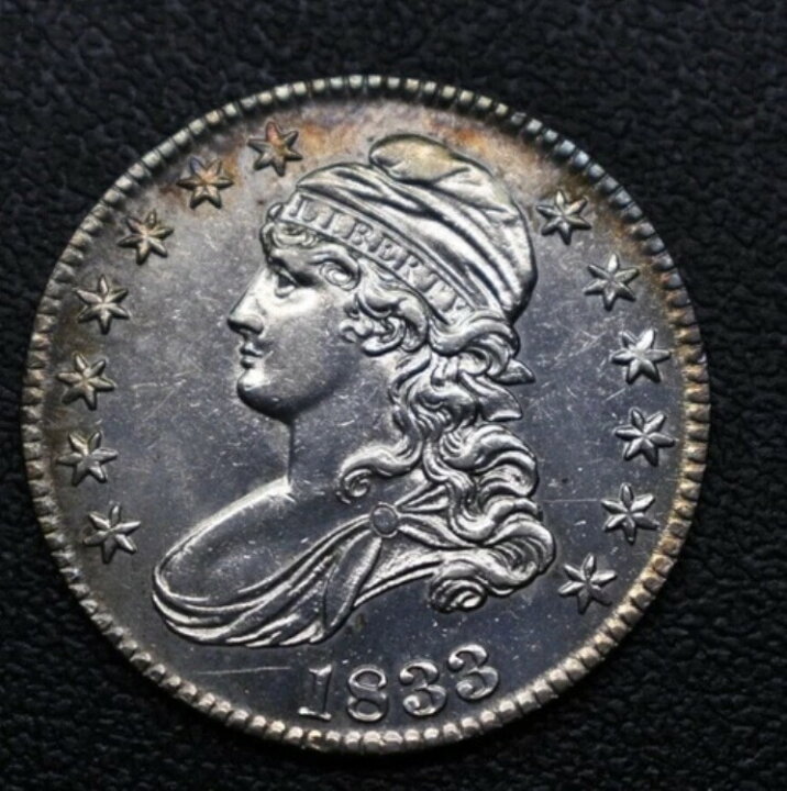 楽天市場】1833年 キャップドバスト ハーフドル シルバー 50セント US 
