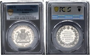 u[ 1^[[ 1865 B 񎟃hCcAMe PCGS MS64PL 121274-