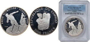 �R���S���a�� 1999�N 1000�t���� CFA��� 999 PCGS PR66 �g�b�v�|�b�v