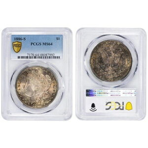 AJO 1886-S 1h K - PCGS MS-64 g[