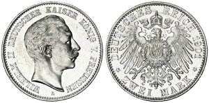 �v���C�Z�� 2�}�[�N �V���o�[ 1901�N �c�郔�B���w����2�� �󏭔N �قڐ��l 128763