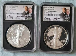 2022�N S$1 �V���o�[�C�[�O���X PF70 & MS70 �o�[�j�b�V���d�グ ��s���� MOY/RYDER