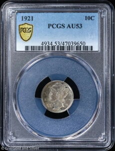 1921N 10Zg }[L[_C PCGS AU 53