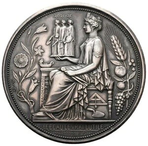 フランス 大型銀メダル 1843 150g 希少 フランス アルジャン RRR AG メダル -