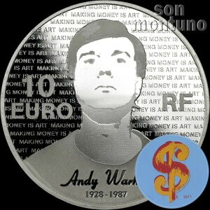 シリアル番号 01010 - アンディ ウォーホル - 10 ユーロ銀貨 MONNAIE DE PARIS 2011 フランス