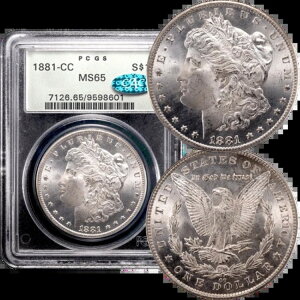 1881-CC K h $1 OGH PCGS MS65 CAC