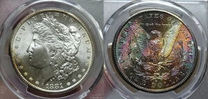 1881�N S ���[�K����� $1 PCGS MS 65 �����X�^�[�g�[��