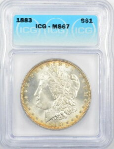 1883 �N �����K�� �V���o�[ �_���[ $1 - ICG MS67 - ���ɔ��������� / �F��!!