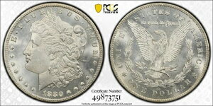 1880/79 CC 78 �����K����� $1 PCGS MS 63 �̗���