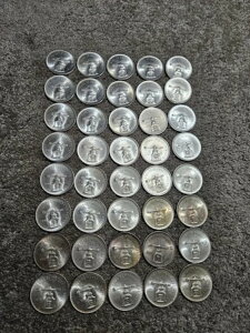 ??(40) 1979/1980 カサ・デ・モネダ メキシコ 1オンス 銀貨 一部トーンあり UNC 40オンス