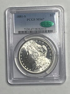 1881-S ���[�K�� �V���o�[ �_���[ PCGS MS67 CAC**BBXEE014** �����X�^�[ PQ ���!