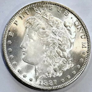 ??1887 O MORGAN??SOLID GEMBU+++??SHOW STOPPER??BLAST WHITE BLAZER??���A??