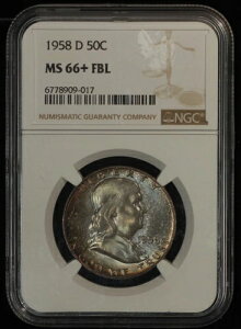 1958-D tNn[t - NGC MS-66+ FBL - F TQ1929/RBN