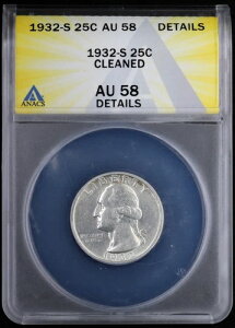 1932-S Vo[ Vg NH[^[ 25Zg ANACS AU 58 ڍ