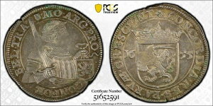 1655 �I�����_ ���g���q�g �_�[�h���[ �V���o�[ �h�D�J�b�g�A�_�� #4838 - PCGS EF �ڍׁA���A