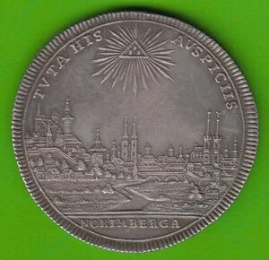 コイン ターラー ニュルンベルク ライヒスターラー 1745 シティビュー 希少 vz レア nswleipzig-