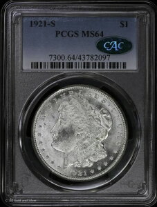 1921-S 1h K PCGS MS 64 CAC |  UNC BU