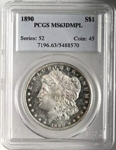 1890-P 1�h�� �����K����� �f�B�[�v�~���[�v���[�t PCGS MS63 DMPL #5488570