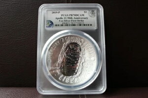 PCGS PR 70 DCAM 2019 �A�|��11�� 50���N�L�O 5�I���X �V���o�[ �t�@�[�X�g�X�g���C�N