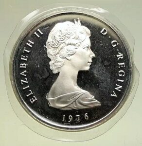 1976年 タークス・カイコス諸島 英国 エリザベス2世 ヴィクトリア4 プルーフ銀貨 20クラウン i95031