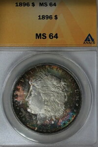 1896N $1 MS 64 ANACS K $1 ~XEoeBEwbh