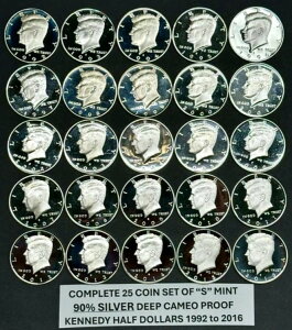 �P�l�f�B �n�[�t�_���[ 90% �V���o�[ �v���[�t �R�C�� 25 ���Z�b�g 1992-S�`2016-S