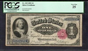 1891�N 1�h����ݏؖ��� �}�[�T�m�[�g PCGS 25 Fr.223 ���i�ԍ� 80296016