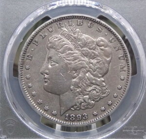 1893 �N P ���[�K�� �V���o�[ �h�� $1 PCGS XF40 #269 �G�N�X�g���t�@�C�� XF ECC&C, Inc.