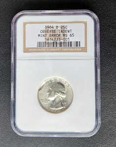 A 1964N DCfgG[NH[^[ 25Zg NGC MS65 GEM