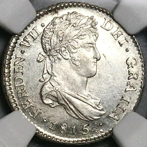 1815 NGC MS 63 �O�A�e�}�� 1���A�� �t�F���f�B�i���h7�� �X�y�C���A���n�R�C�� (25041701C)