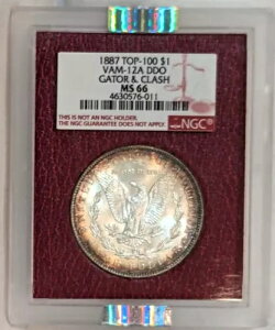 1887�N P NGC MS66 TOP 100 VAM 12a �Q�C�^�[�A�C �p���}�E���g�g�[�� �����K���_���[ ���b�h���x��