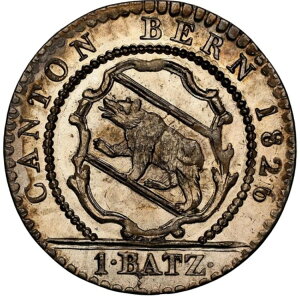 �X�C�X - 1826�N �x���� �o�b�c�F�� - NGC MS66 - �f���炵���i�� - �킸�� 3 �i�K��̕i��!