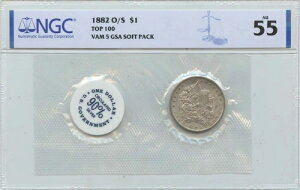 1882-O O S�ȏ� TOP-100 �����K���E�_���[ VAM-5 GSA �\�t�g�p�b�N S$1 NGC AU55