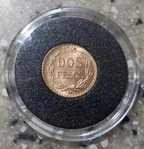 1945 メキシコ ドス ペソ 2 ペソ金貨 - ニース