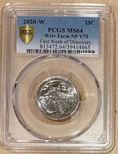 2020 W Wier Farm NP �N�H�[�^�[ 25�Z���g PCGS MS64 �S�[���h�V�[���h ���T V75 �v���C�x�[�g