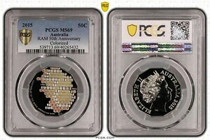 2015N 50Zg I[XgA RAM 50NLO J[50ZgRC PCGS MS69