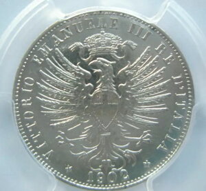 C^A 25 centesimi 1902 [} PCGS AU 58  UNC jbP C[ONE O[fBOς