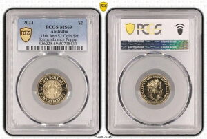 2023�N �I�[�X�g�����A 35���N�L�O�R�C���Z�b�g 2�h�� �Ǔ��S�[���h�|�s�[ PCGS MS69 !