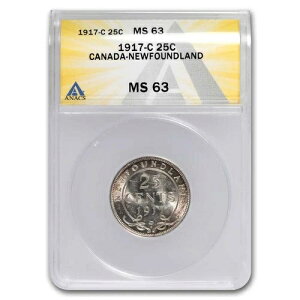 1917-C �j���[�t�@���h�����h��� 25�Z���g �W���[�W5�� MS-63 ANACS